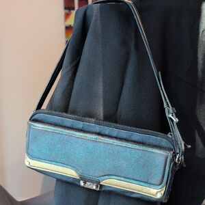 3.1 Phillip Lim Convertible Black With Gold Trim Clutch,